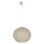 PENDANT CEILING LAMP FK7625.02 ECRU SLIGHTLY OVAL-SHAPED SPHERE, KNITTED ROPE, INDOORS