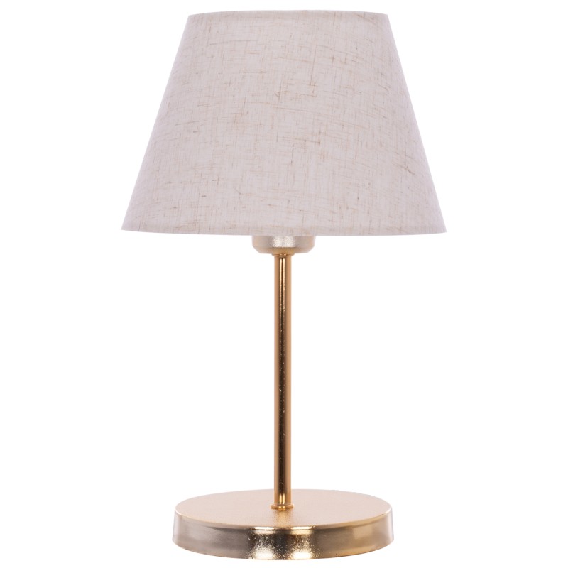 TABLE LAMP FK7600.02 GOLD BASE AND COLUMN, BLACK CAP TABLE LAMP FK7600.02 GOLD BASE AND COLUMN, BLACK CAP