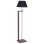 FLOOR STANDING LAMP FK7609.02 150CM WALNUT COLORED MDF, BLACK CAP