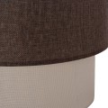 PENDANT CEILING LAMP FK7619.03 TWO-LAYER FABRIC DRUM, PLASTIC FRAME PENDANT CEILING LAMP FK7619.03 TWO-LAYER FABRIC DRUM, PLASTIC FRAME