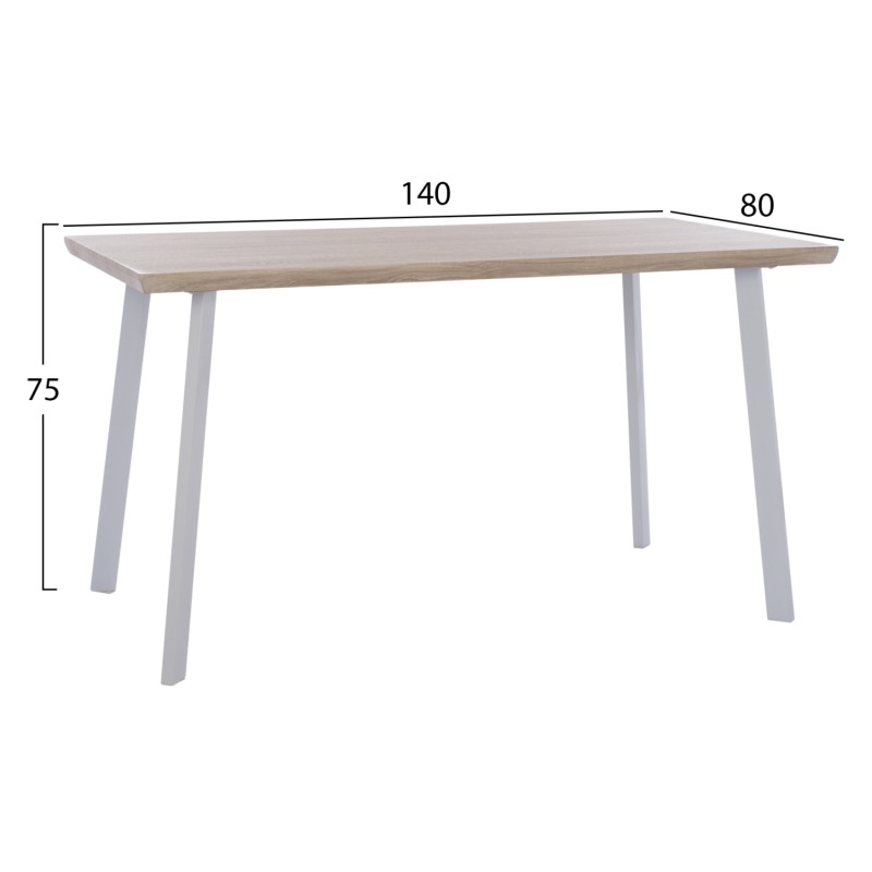 ΤΡΑΠΕΖΙ ΤΡΑΠΕΖΑΡΙΑΣ OFIRA 140X80 SONAMA ΜΕ ΛΕΥΚΑ ΠΟΔΙΑ FK8374.02 ΤΡΑΠΕΖΙ ΤΡΑΠΕΖΑΡΙΑΣ OFIRA 140X80 SONAMA ΜΕ ΛΕΥΚΑ ΠΟΔΙΑ FK8374.02