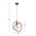 FK7505.02 Pendant ceiling lamp, copper color, one bulb, "hat" made of copper rings FK7505.02 Pendant ceiling lamp, copper color, one bulb, "hat" made of copper rings