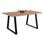 ACACIA DINING TABLE FK8500.11 SOLID ACACIA WITH BLACK LEGS 160X90X76H CM