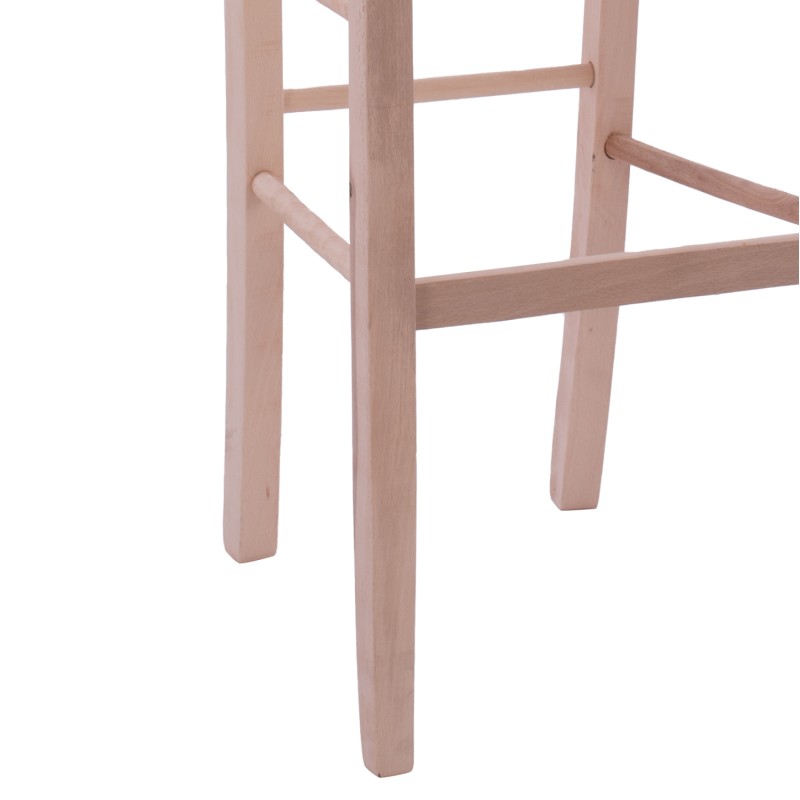 UNPAINTED WOODEN BAR STOOL FK5579.04, NO ARMS, HIGH UNPAINTED WOODEN BAR STOOL FK5579.04, NO ARMS, HIGH