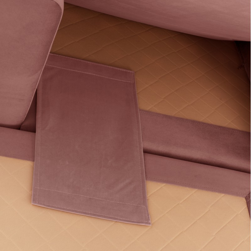 PORTOFINO corner sofa, dusty pink, high leg, 2pcs, interchangeable, stain-resistant, and water-repellent fab PORTOFINO corner sofa, dusty pink, high leg, 2pcs, interchangeable, stain-resistant, and water-repellent fab