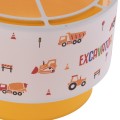 PENDANT CEILING LAMP BALOO FK7572.04 KIDS’ ROOM DOUBLE WHITE-YELLOW WHITE DRUM SHADE