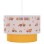 PENDANT CEILING LAMP BALOO FK7572.04 KIDS’ ROOM DOUBLE WHITE-YELLOW WHITE DRUM SHADE