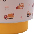 PENDANT CEILING LAMP BALOO FK7572.04 KIDS’ ROOM DOUBLE WHITE-YELLOW WHITE DRUM SHADE