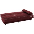 ANDRI FK3239.06, SOFA-BED, 3 SEATER, RED FABRIC ANDRI FK3239.06, SOFA-BED, 3 SEATER, RED FABRIC