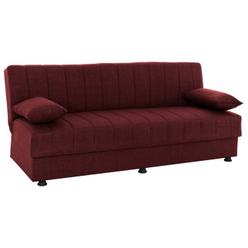 ANDRI FK3239.06, SOFA-BED, 3 SEATER, RED FABRIC
