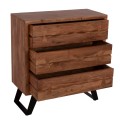 Drawer Fansi 3 Drawer FK8474.11 from solid acacia wood 80Χ35Χ86 Drawer Fansi 3 Drawer FK8474.11 from solid acacia wood 80Χ35Χ86