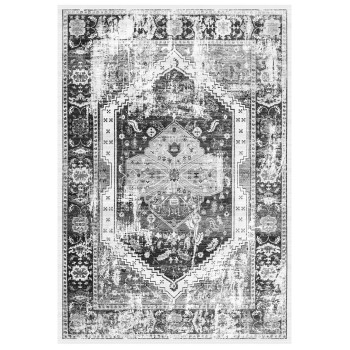 FK7675.11 160X230cm, JOSIANE, GREY-WHITE, VINTAGE, FRINGES