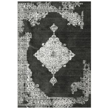 JOSIANE, grey vintage carpet, FK7675.12 160X230cm, fringes