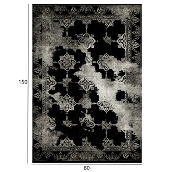 JOSIANE, black area rug, FK7676.17 80x150cm JOSIANE, black area rug, FK7676.17 80x150cm