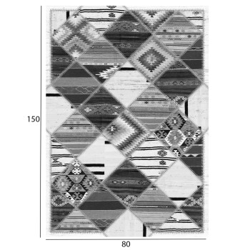 FK7676.21 80x150cm, vintage ethnic carpet, grey FK7676.21 80x150cm, vintage ethnic carpet, grey