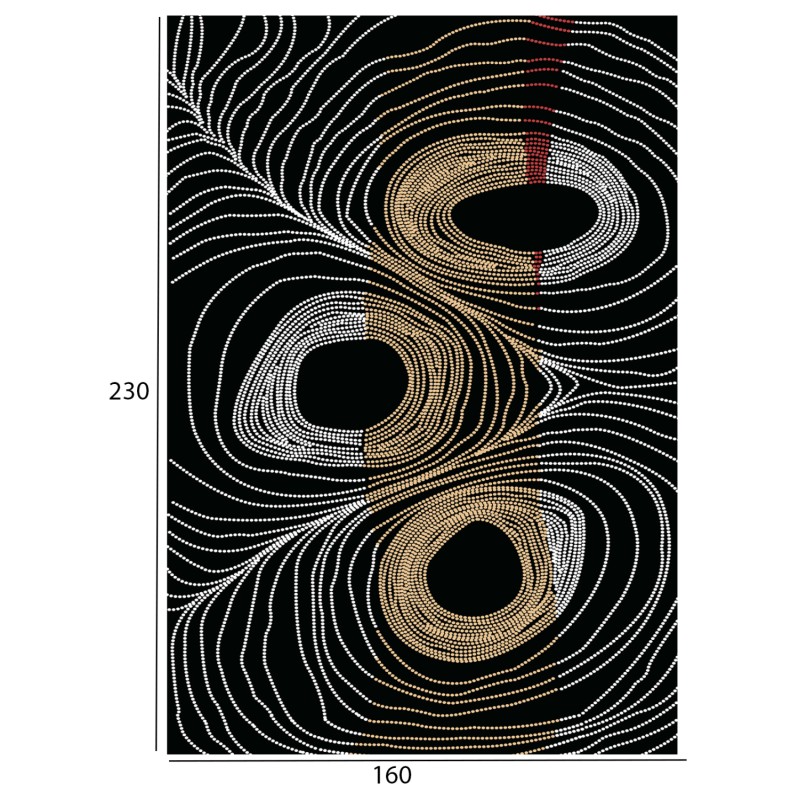 FK7675.27 160X230cm, black-grey carpet with fringes, JOSIANE FK7675.27 160X230cm, black-grey carpet with fringes, JOSIANE