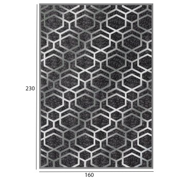 JOSIANE FK7675.31 160X230cm, grey-silver with fringes JOSIANE FK7675.31 160X230cm, grey-silver with fringes