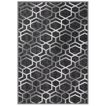 JOSIANE FK7675.31 160X230cm, grey-silver with fringes