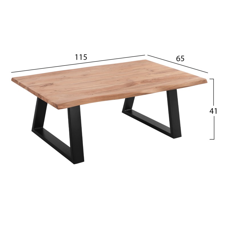 Coffee Table Sofia Slim FK8502.11 Solid Acacia 115Χ65Χ41H cm. Coffee Table Sofia Slim FK8502.11 Solid Acacia 115Χ65Χ41H cm.