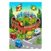 FK7679.13 120Χ180cm, kids rug with various means of transport, fringes