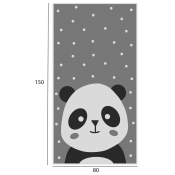 SERIES KIDDER FK7678.14 80Χ150cm, kids rug with panda, fringes SERIES KIDDER FK7678.14 80Χ150cm, kids rug with panda, fringes