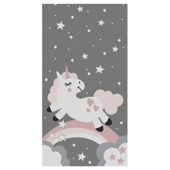SERIES KIDDER FK7678.15 80Χ150cm, kids rug with unicorn, fringes
