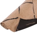 FK7674.01 160Χ230cm, light brown-black carpet with self-fringes FK7674.01 160Χ230cm, light brown-black carpet with self-fringes