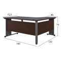 Office set 3 pieces in wenge color FK10203.02L Office set 3 pieces in wenge color FK10203.02L