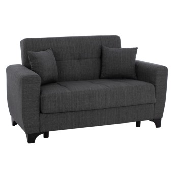 FK3243.03 2-SEATER SOFA-BED, TALL BACK, GREY, 160x84x88cm