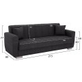 FK3240.03, 3-SEATER SOFA-BED, GREY, 215x85x76 FK3240.03, 3-SEATER SOFA-BED, GREY, 215x85x76