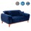 FK3250.18 BENNINGTON, 2-SEATER SOFA-BED, BLUE