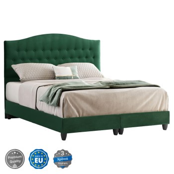 FK638.13 BED MALENA, CYPRESS GREEN VELVET, 150x200