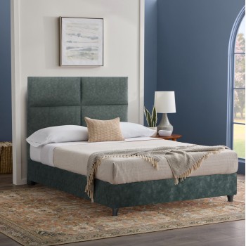Bed Milo FK646.27, green NUBUCK-type fabric, 120x200cm Bed Milo FK646.27, green NUBUCK-type fabric, 120x200cm