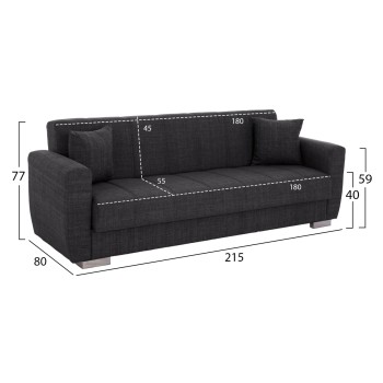 Sofa-bed set of 2-seater and 3-seater, FK11747.03
