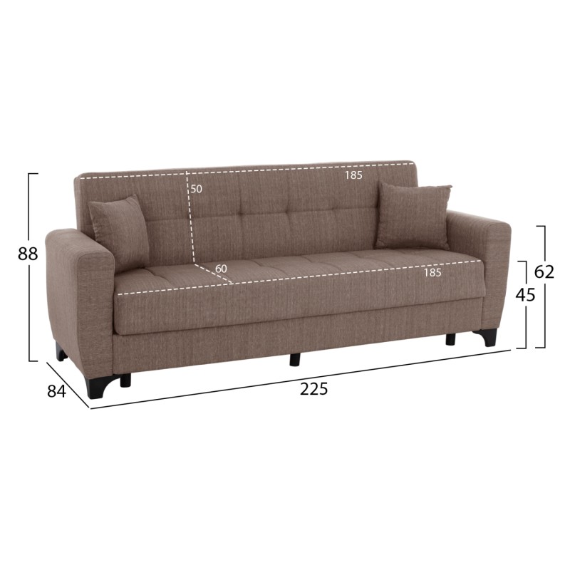 FK11748.02 sofa-bed set of 3-seater and 2-seater, beige FK11748.02 sofa-bed set of 3-seater and 2-seater, beige