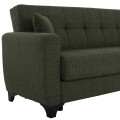 FK11748.05 sofa-bed set of 2-seater and 3-seater, dark olive