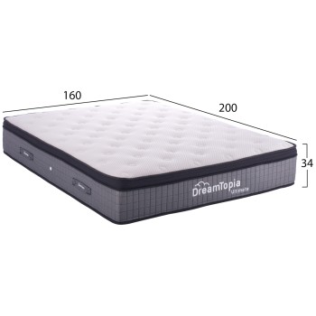 FK661.160-DREAMTOPIA MATTRESS,series "ULTIMATE", 160X200x34H FK661.160-DREAMTOPIA MATTRESS,series "ULTIMATE", 160X200x34H