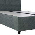 FK622.07 bed, nubuck-type green fabric, storage, 160x200 FK622.07 bed, nubuck-type green fabric, storage, 160x200