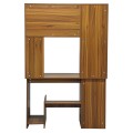 FK2032.04 desk STATUS with bookcase-shelves, walnut,120x55x182 FK2032.04 desk STATUS with bookcase-shelves, walnut,120x55x182
