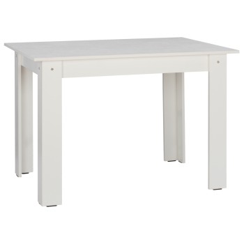 FK2429.03 kitchen table KELVIN, white, melamine, 140x80x77