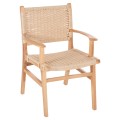 ARMCHAIR FK9331.01 IGNACIO INDOORS RUBBERWOOD ROPE SEAT 61x56x83Η ARMCHAIR FK9331.01 IGNACIO INDOORS RUBBERWOOD ROPE SEAT 61x56x83Η