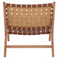 FK9326.01 ARMCHAIR FELIPE TOON WOOD PU knitted 67x70x75H