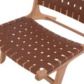 FK9326.01 ARMCHAIR FELIPE TOON WOOD PU knitted 67x70x75H