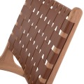 FK9326.01 ARMCHAIR FELIPE TOON WOOD PU knitted 67x70x75H