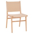 CHAIR FK9330.01 IGNACIO RUBBERWOOD KNITTED NATURAL ROPE 50X60X87H