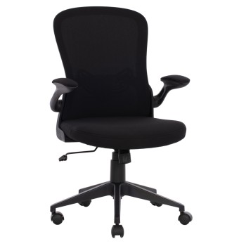 Office Chair FK1178.01, black mesh fabric, black frame, 60x56x105