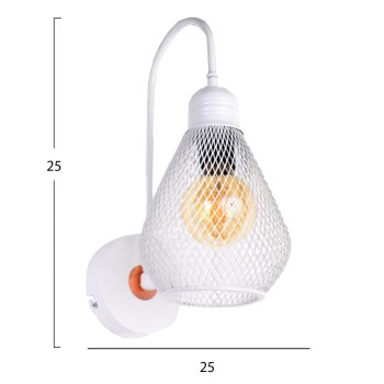 WALL SCONCE FK7639.03, WHITE, 25x25x25