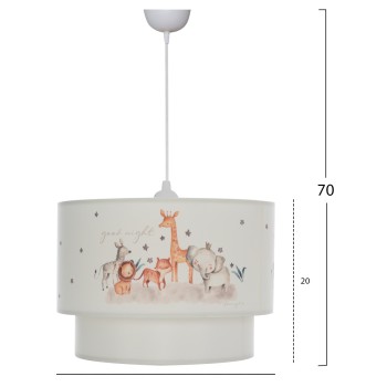 CEILING PENDANT KID'S ROOM BALOO Φ30x70εκ. FK7572.03