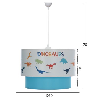 CEILING PENDANT KID'S ROOM BALOO FK7572.05 DOUBLE DRUM Φ30x70H CEILING PENDANT KID'S ROOM BALOO FK7572.05 DOUBLE DRUM Φ30x70H