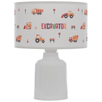 TABLE LAMP BALOO FK7577.04 KID'S ROOM FABRIC CYLINDRICAL "CAP" Φ24x32H